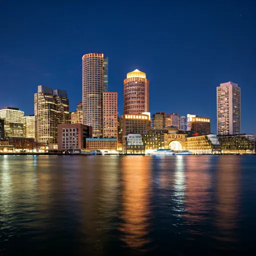 Boston Harbor Skyline