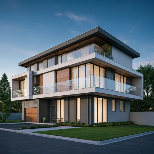 Modern luxury architectural home